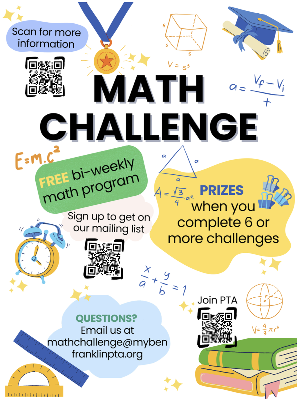 Math Challenge flyer
