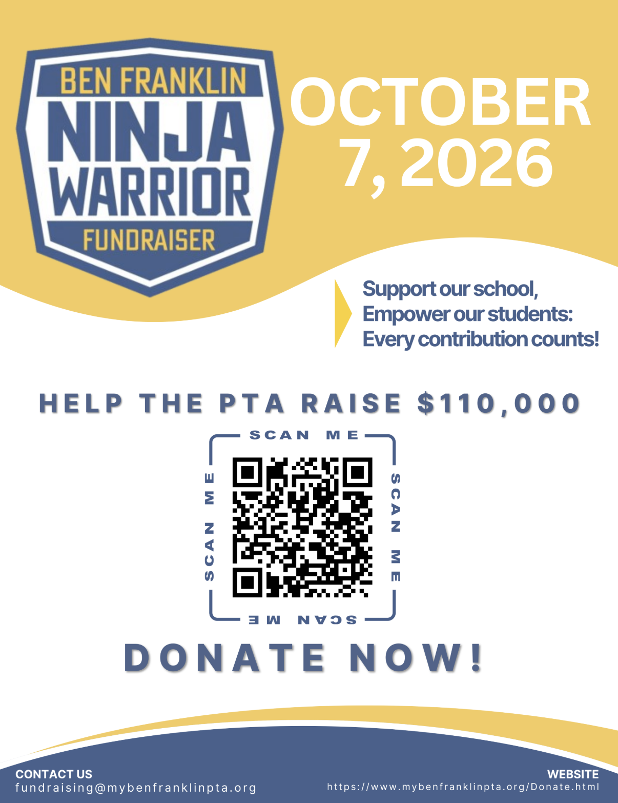 Ninja Warrior Run event poster